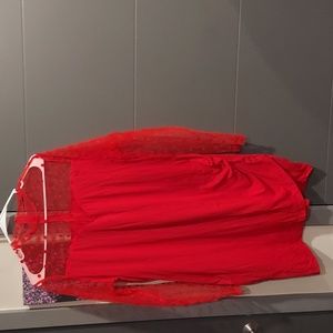 RED dress size 1x